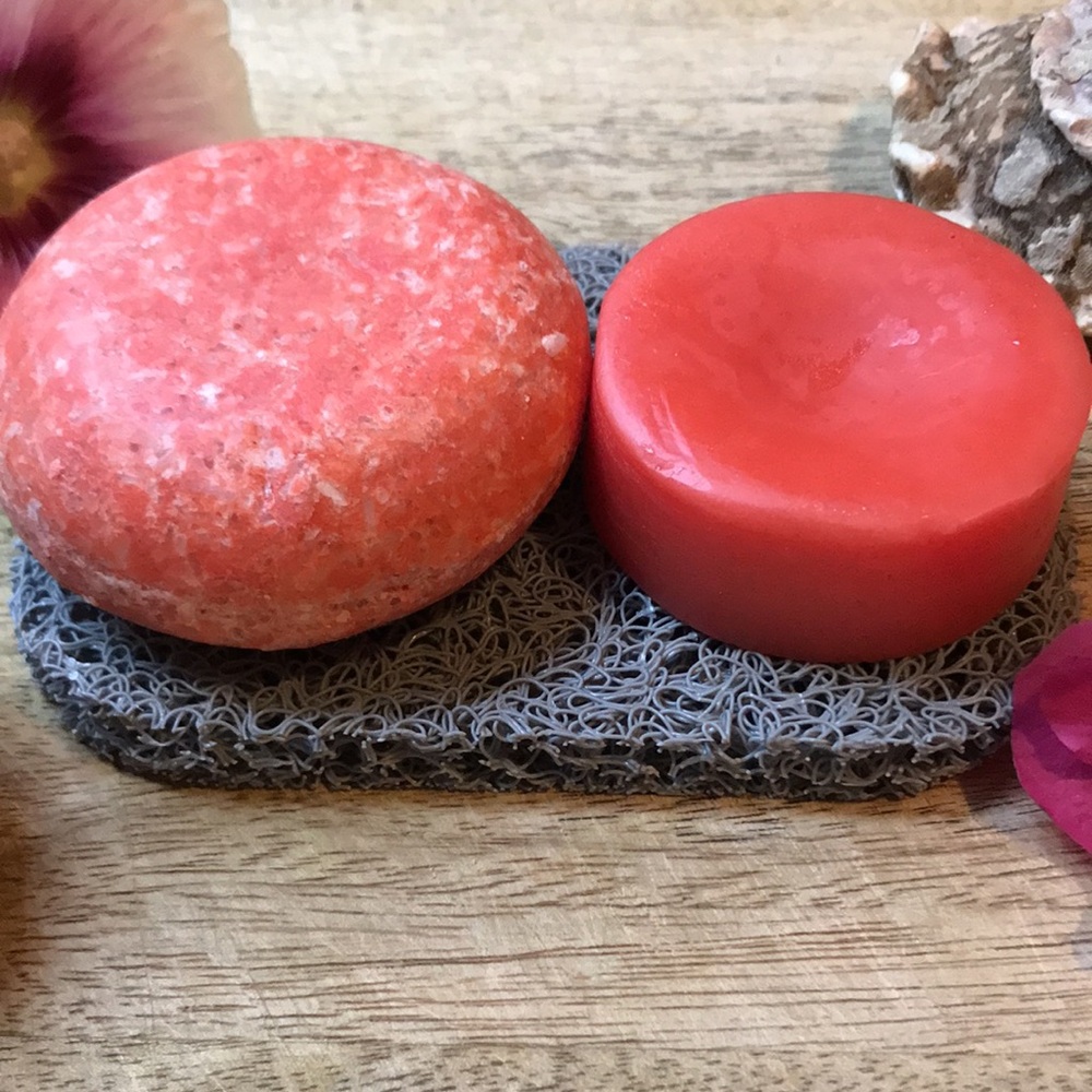 SWEET MANGO Shampoo Bar and Conditioner Bar Bundle Mountain Mom Soap Co